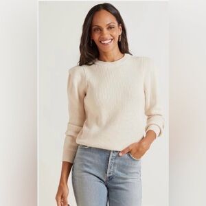 BB Dakota Cream Ribbed Sweater